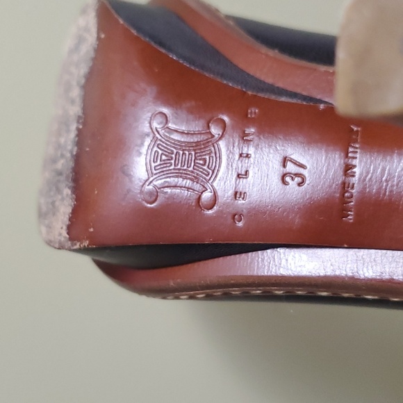 Celine | Dark Brown Platform Pumps Sz 37 - Picture 11 of 12